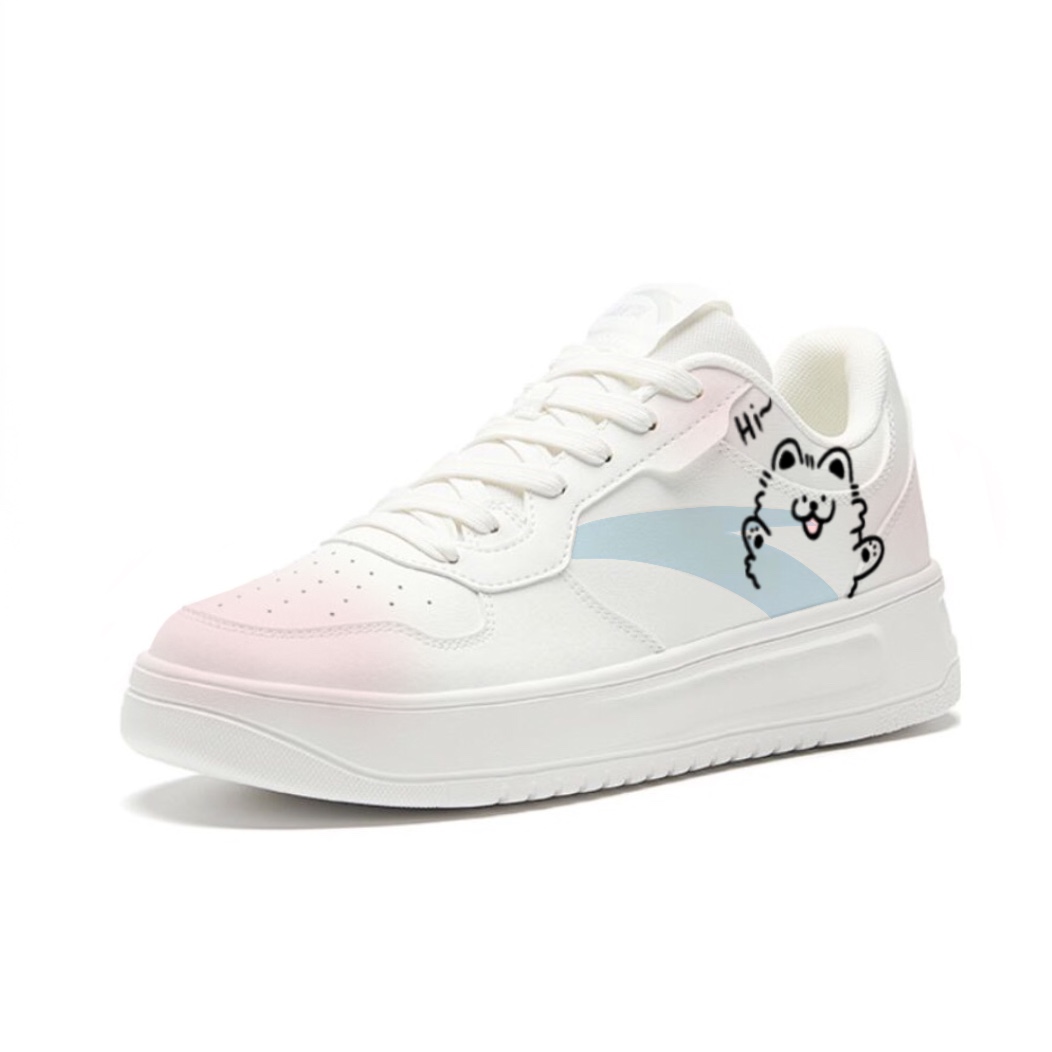 Anta Relaxed Slip Resistant Shock Absorbers With Abrasion Resistant Properties Low top Skateboard Shoes Unisex Pink купить в интернет-магазине Yoocart с быстрой доставкой по России.