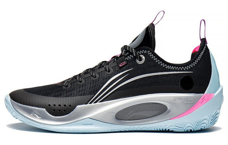 LiNing Wade 808 2 Sleepless Cushioning Anti-Slip And Wear-Resistant Low-Top Basketball Shoes Black Pink