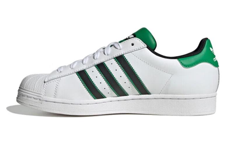 Adidas Originals Superstar Shoes 'White Black Green'