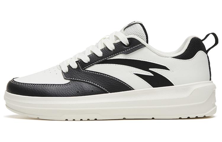 Anta Anti-Slip Wear-Resistant Low-Top Skateboard Shoes Women's White Black