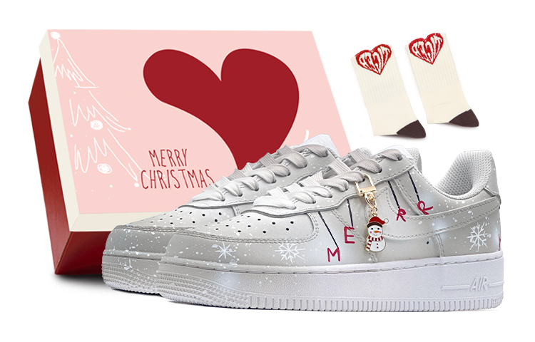 Nike Air Force 1 Skateboard Shoes Women's Low-Top Gray