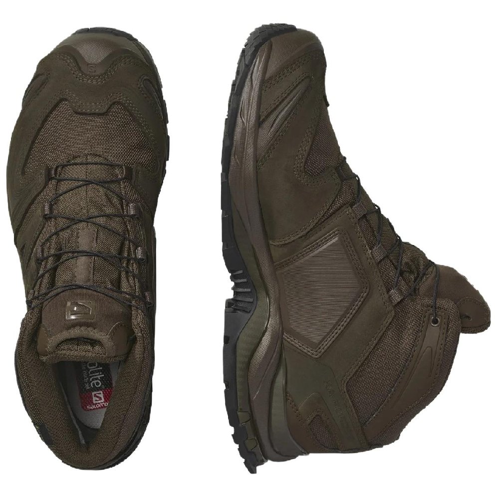 SALOMON XA FORCES Anti Slip Wear Resistant Mid Top Outdoor Shoes Unisex Brown