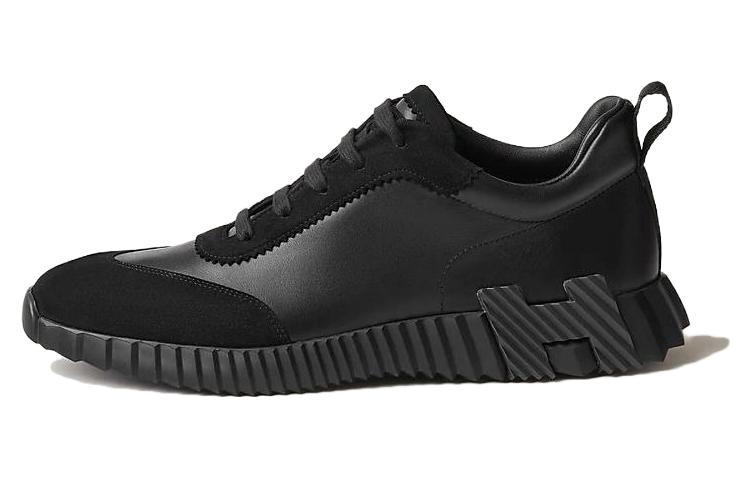 HERMES Low-Top Casual Shoes Men's Black