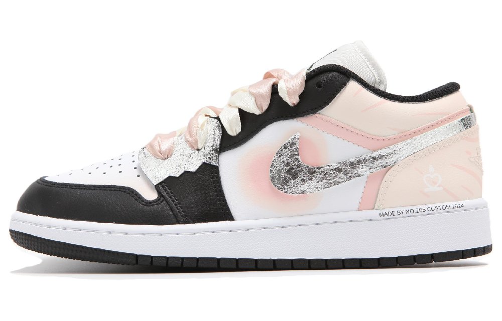Jordan Air Jordan 1 Low Top Vintage Basketball Shoes Women's Pink