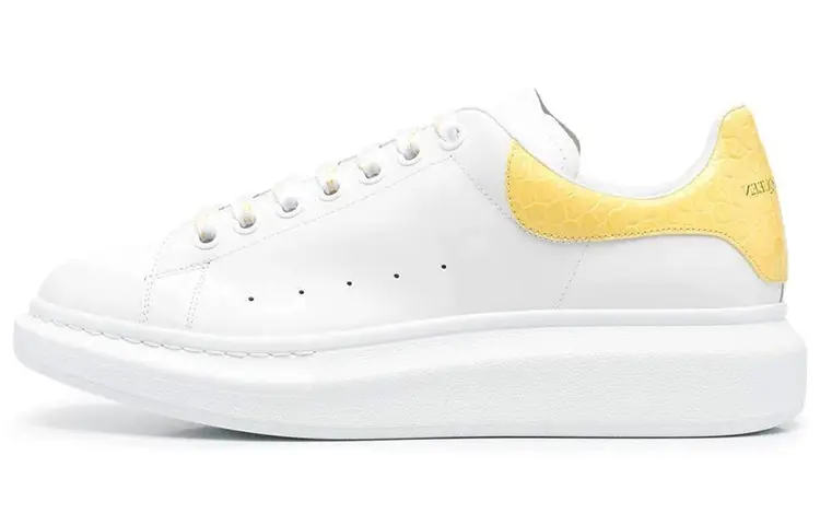 Alexander McQueen Oversized Sneaker 'White Yellow Crocodile'