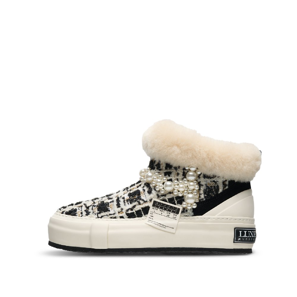 Luxeco x VESSEL Ankle Boots Low-Top Unisex Black White