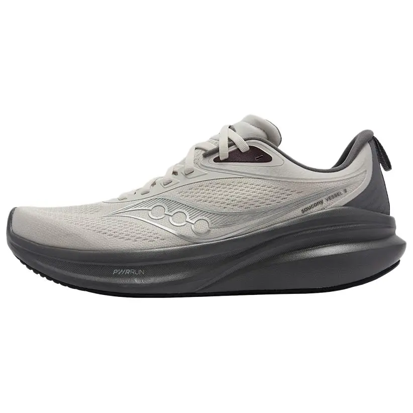 Saucony VESSEL Vite 2 Slip Resistant, Abrasion Resistant, Breathable Low Top Running Shoes Unisex Gray