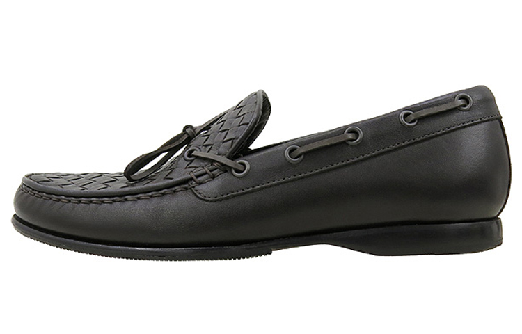 Bottega Veneta Casual Loafers Shoes Men's Dark Coffee