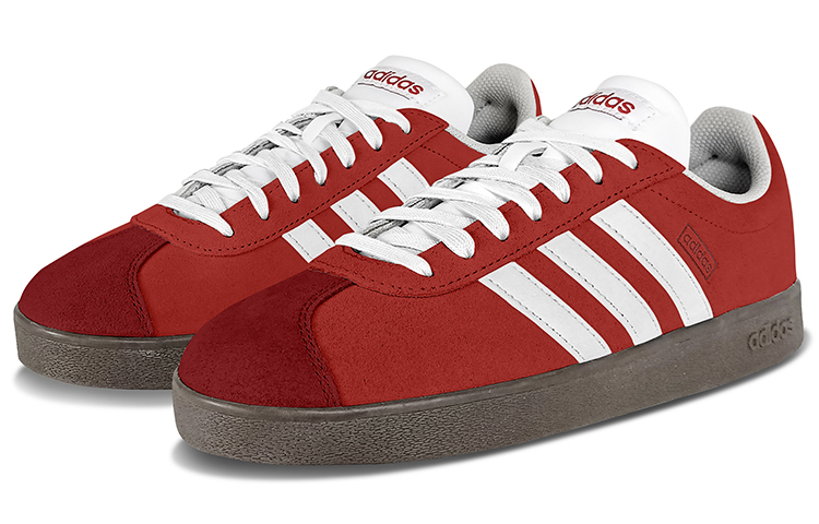 Adidas Neo Vl Court Classic Lifestyle Low-Top Skateboard Shoes Unisex Red