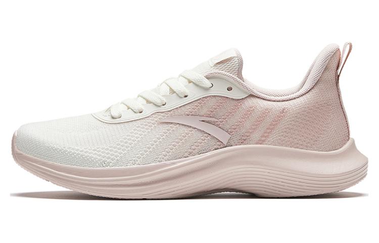 Anta Anti Slip Wear Resistant Low Top Running Shoes Women's White Pink