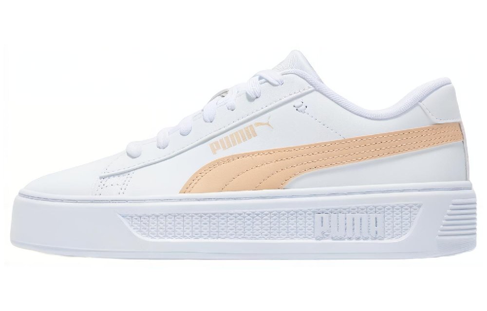 PUMA Smash Platform V3 'White/Beige' Women's
