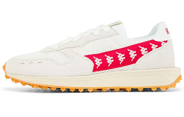 Kappa Coverage Low Top Casual Shoes Unisex White Red