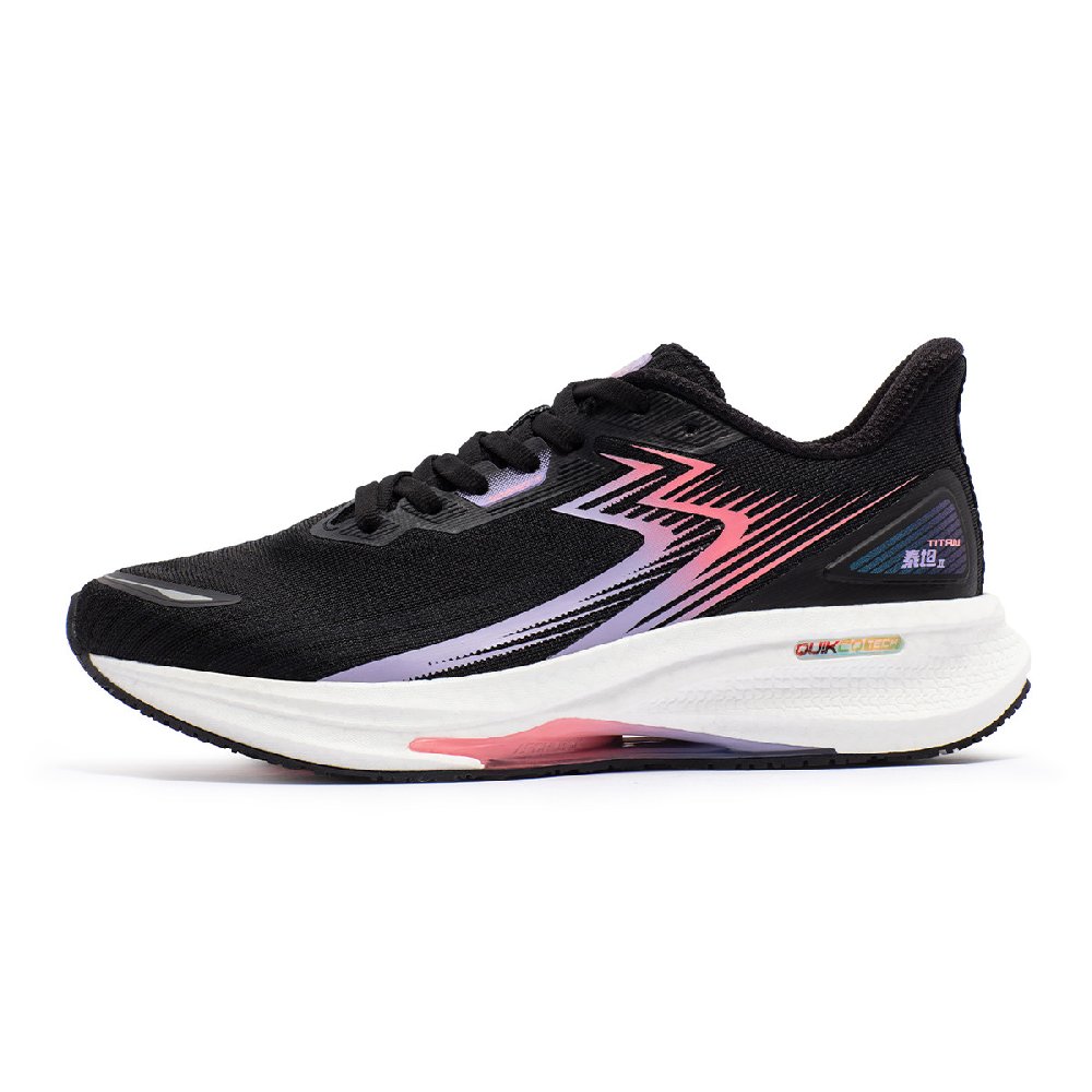 361° Titan CQT Cushioned Wear-Resistant Coverage Low-Top Casual Running Shoes Women's Black