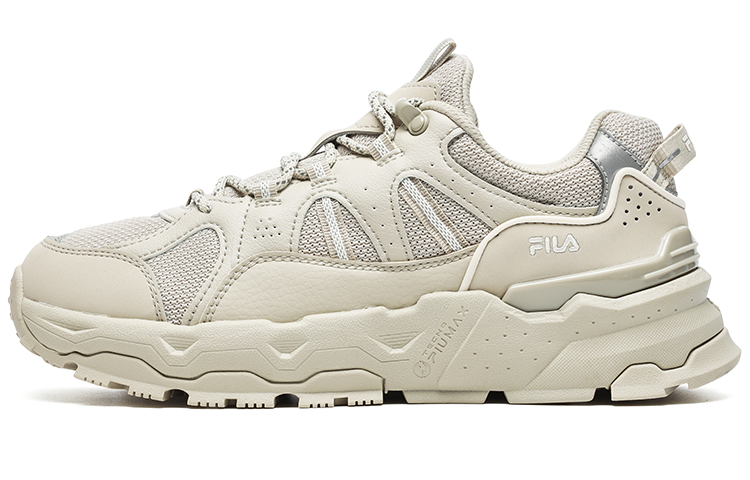 FILA Trek 1S Wear-Resistant Low-Top Casual Shoes Women's Champagne Silver Gray