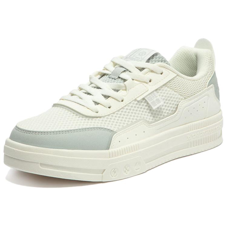 361° Slip Resistant Cushioning Low Top Skateboard Shoes Women's White Gray
