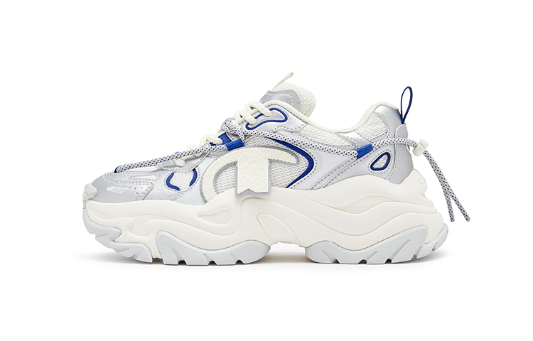 Champion Thousand-Layer Y2K Shoes Low-Top Chunky Sneakers Men's Silver
