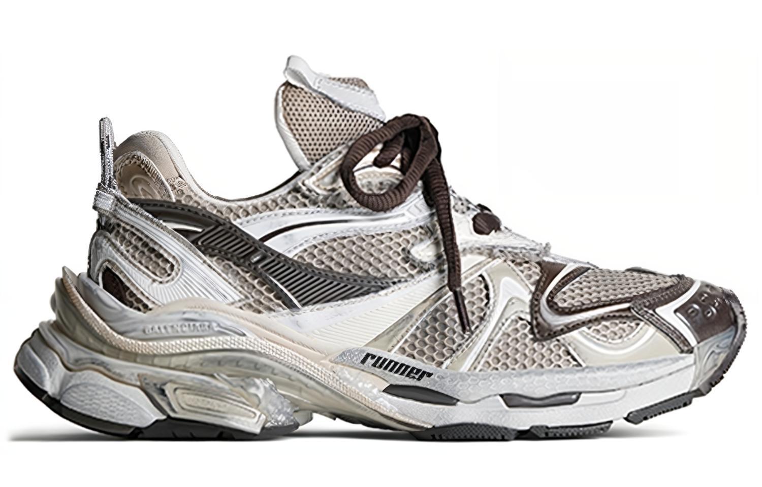 Balenciaga Runner 2.0 Sneakers 'Beige Mesh And Polyurethane' купить в интернет-магазине Yoocart с быстрой доставкой по России.