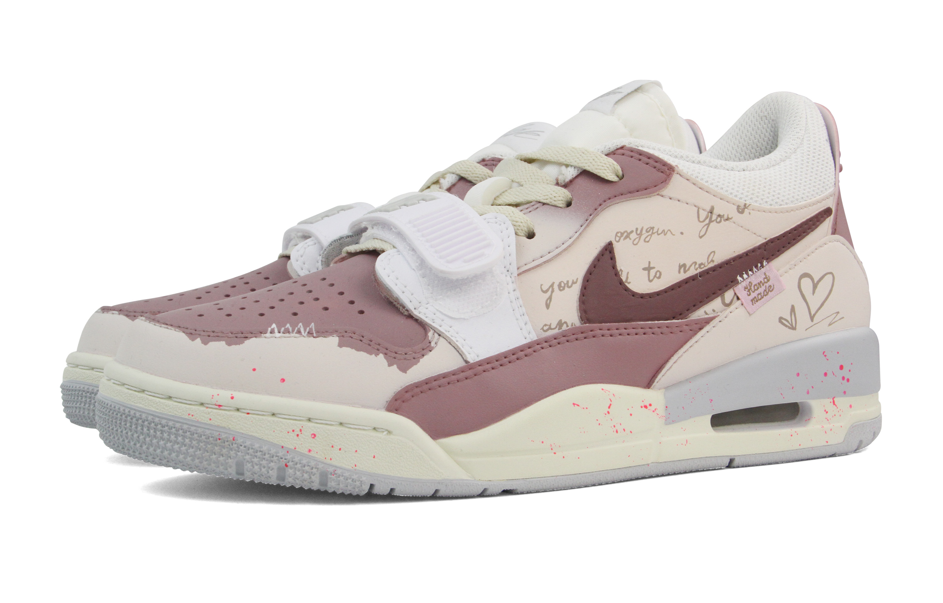 Jordan Legacy 312 Abrasion Resistant Slip Resistant Low top Vintage Basketball Shoes Unisex Beige Pink купить в интернет-магазине Yoocart с быстрой доставкой по России.