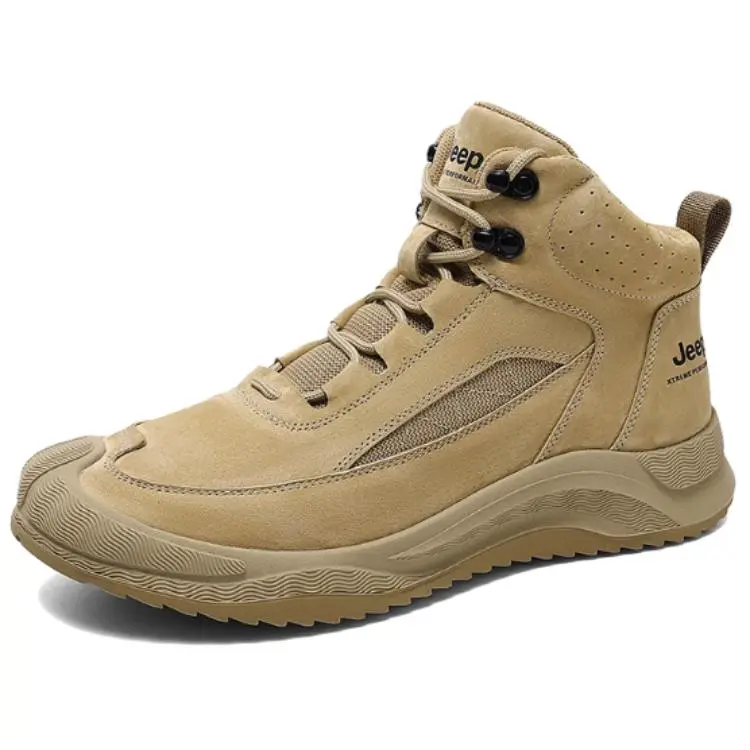 Jeep Mid Top Hiking Shoes Men's Camel