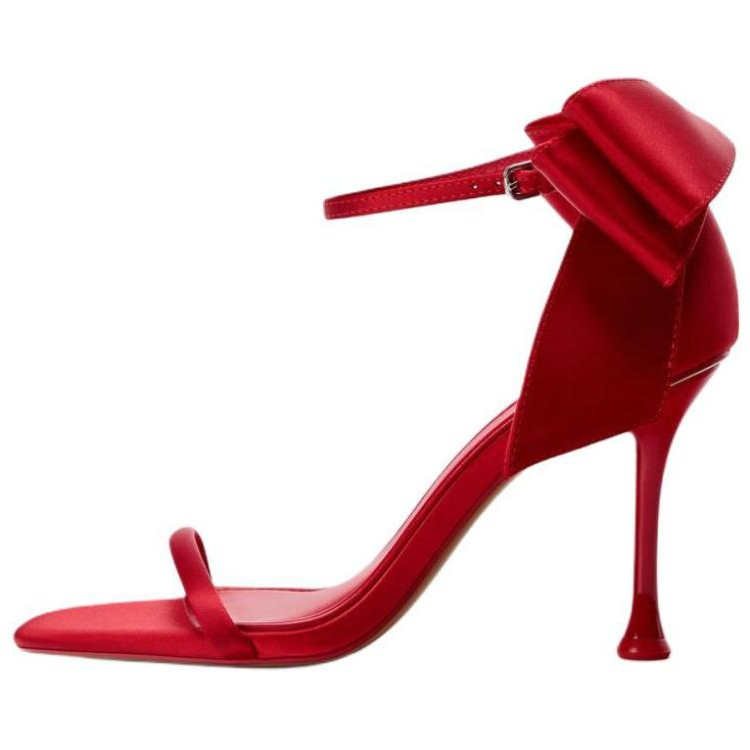 ZARA One Strap Sandals Women's Red