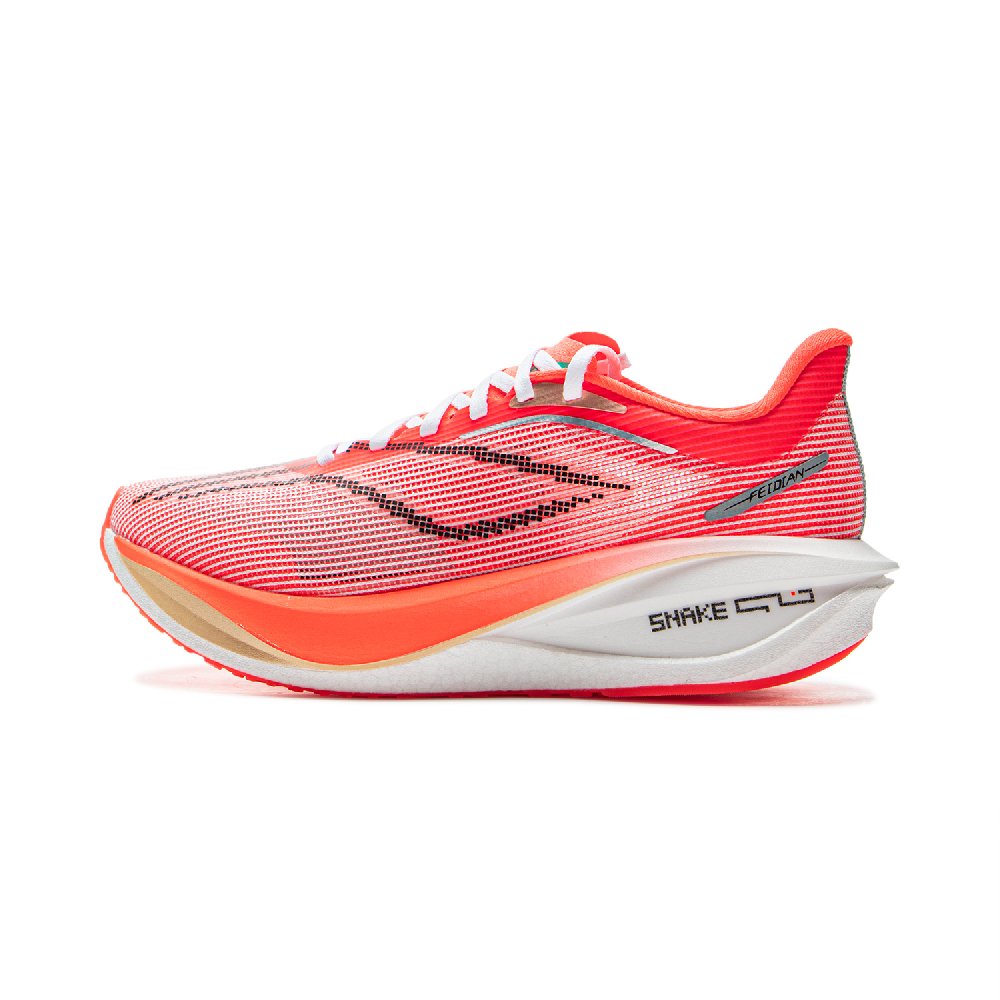 LiNing Feidian 5 Challenger Low Top Carbon Plate Running Shoes Women's Red