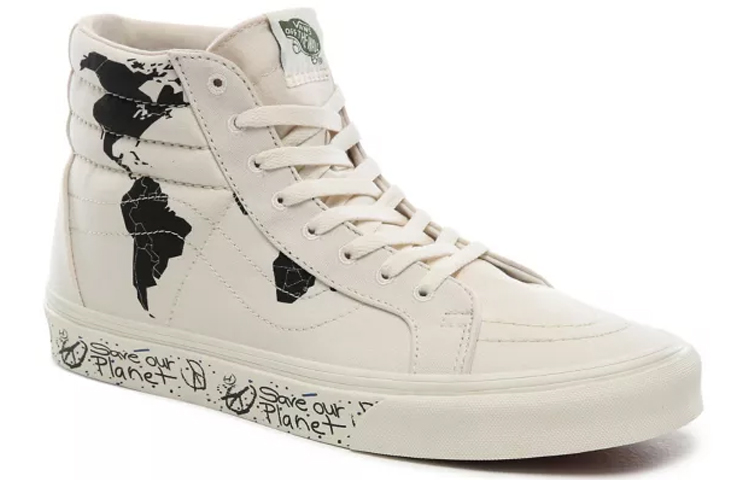 Sk8 Save Our Planet x Vans-Hi Reissue 'White Black' купить в интернет-магазине Yoocart с быстрой доставкой по России.