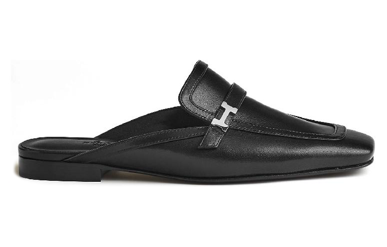 HERMES Groupie Abrasion Resistant Closed Toe Slippers Women's Black купить в интернет-магазине Yoocart с быстрой доставкой по России.
