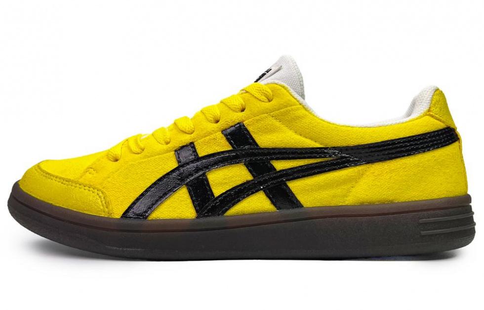 Onitsuka Tiger Advanti Kung Fu Anti-Slip Wear-Resistant Low-Top Skateboard Shoes Unisex Yellow Black