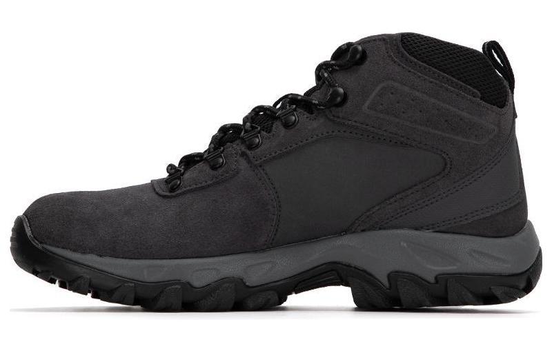 Columbia Newton Ridge Plus 2 Suede Wp Cushioning Anti-Slip And Wear-Resistant High-Top Outdoor Shoes Men's Black
