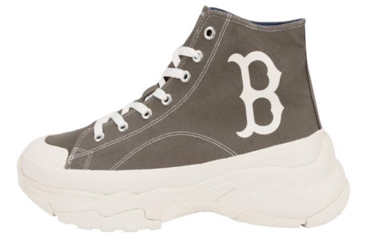 MLB Chunky High Canvas Shoes Unisex High-Top Heather Gray
