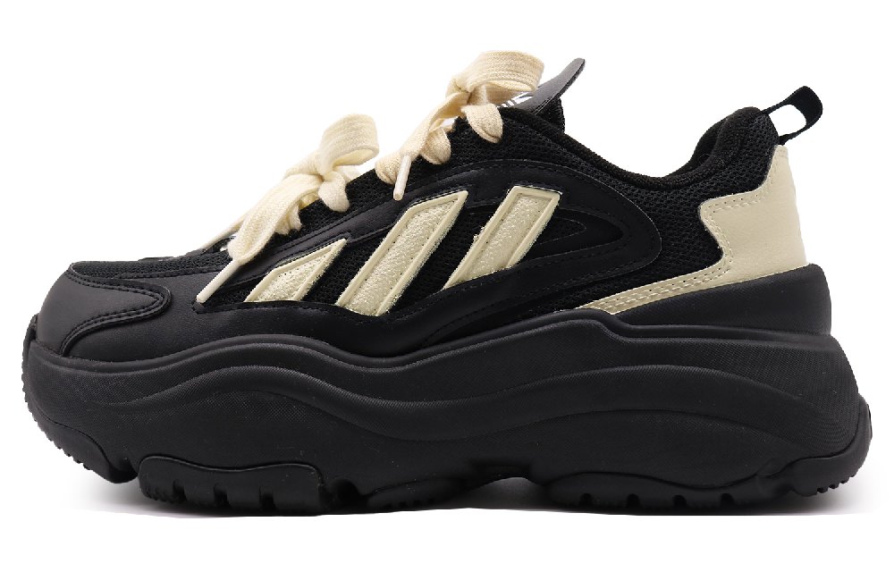 Adidas Originals OZGAIA Low Top Chunky Sneakers Unisex Black Beige White