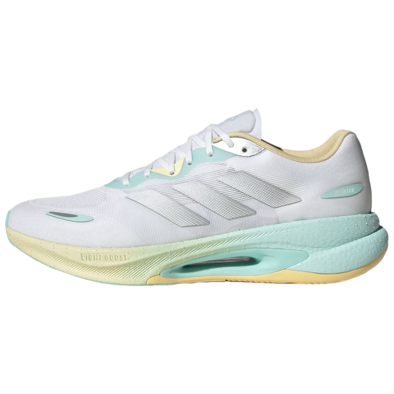 Adidas VELOSTAR Abrasion Resistant Low Top Running Shoes Women's White Yellow