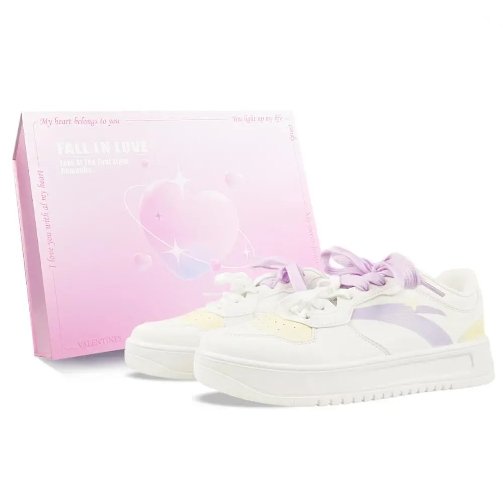 Anta Relaxed Slip Resistant Abrasion Resistant Low top Skateboard Shoes Women's Leo