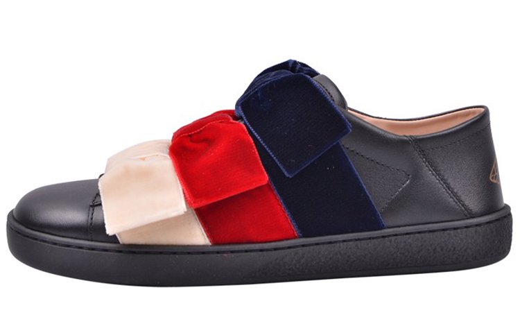 GUCCI Low Top Skateboard Shoes Women's Black