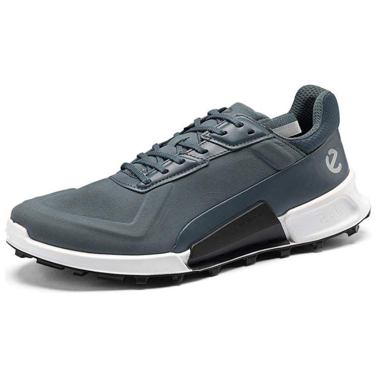 Ecco Low-Top Trekking Shoes Men's Blue Gray