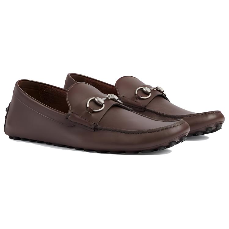 GUCCI Horsebit-deatil Leather Loafers купить в интернет-магазине Yoocart с быстрой доставкой по России.