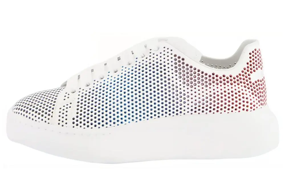 Alexander McQueen Oversized Sneaker Low Top Stylish Skateboarding Shoes Men's White