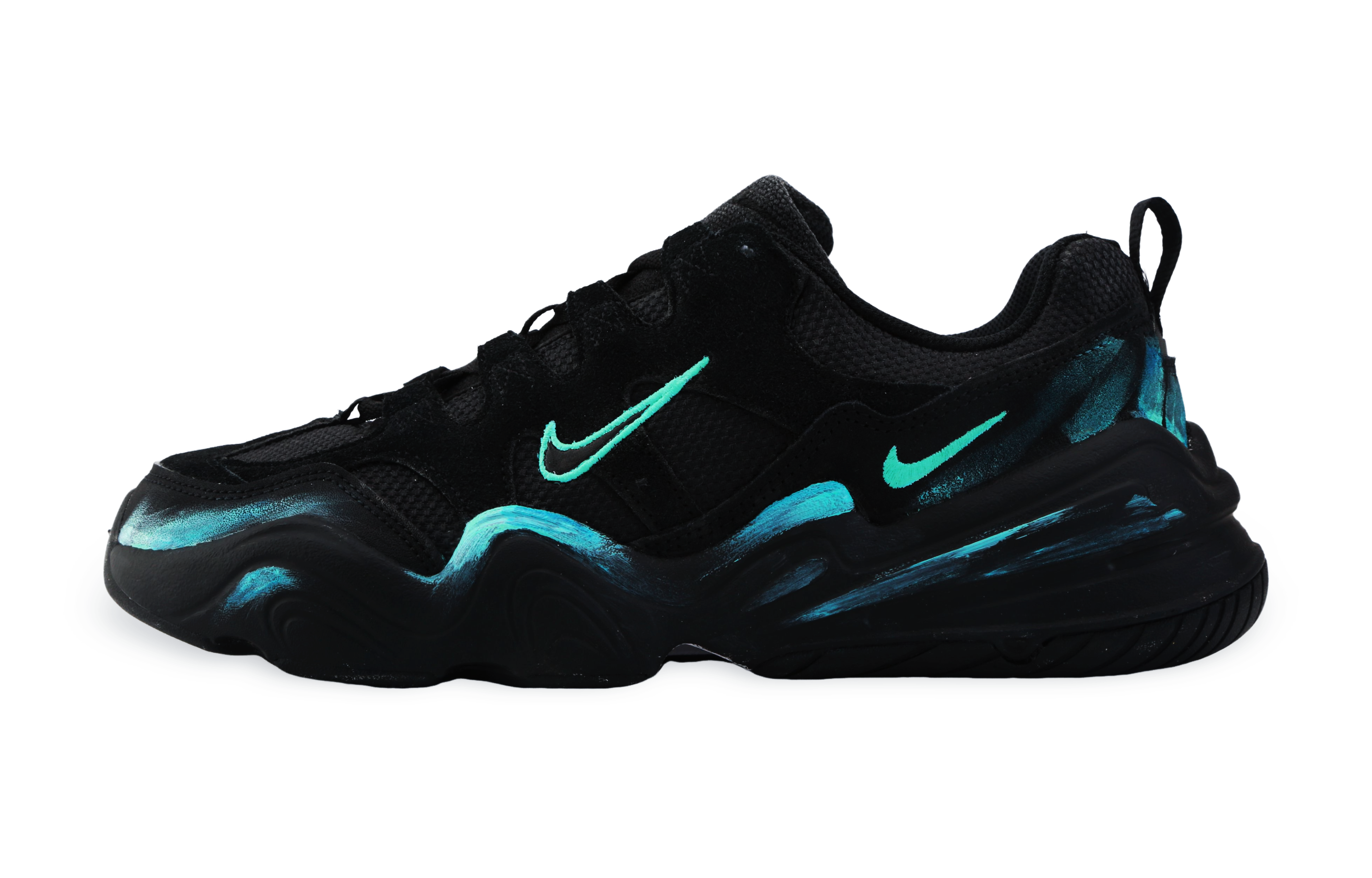 Nike Tech Hera Casual Shoes Unisex Low top Black/Green