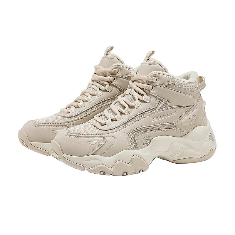 Skechers Durable Warm Mid-Top Chunky Sneakers Women's Beige