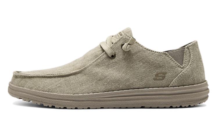 Skechers Slip Resistant, Abrasion Resistant, Breathable Low Top Casual Shoes Men's Taupe