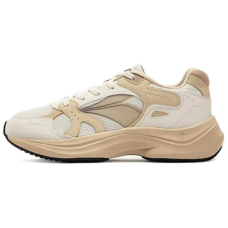 361° Anti Slip Wear Resistant Low Top Casual Shoes Women's Beige Yellow