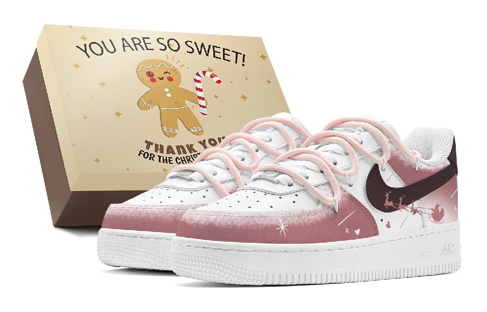 Nike Air Force 1 Abrasion-Resistant Low-Top Skateboard Shoes Men's Russet