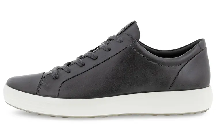 Ecco Soft Cool Size 7 Collection Stylish Skateboarding Shoes Men's Dark Gray
