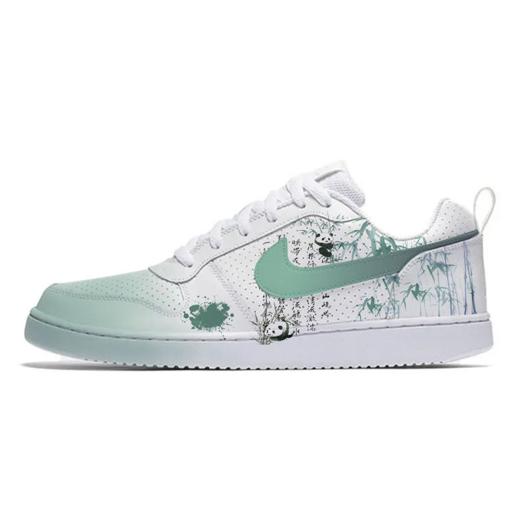Nike Court Borough Anti-Slip Wear-Resistant Low-Top Skateboard Shoes Men's Ivory