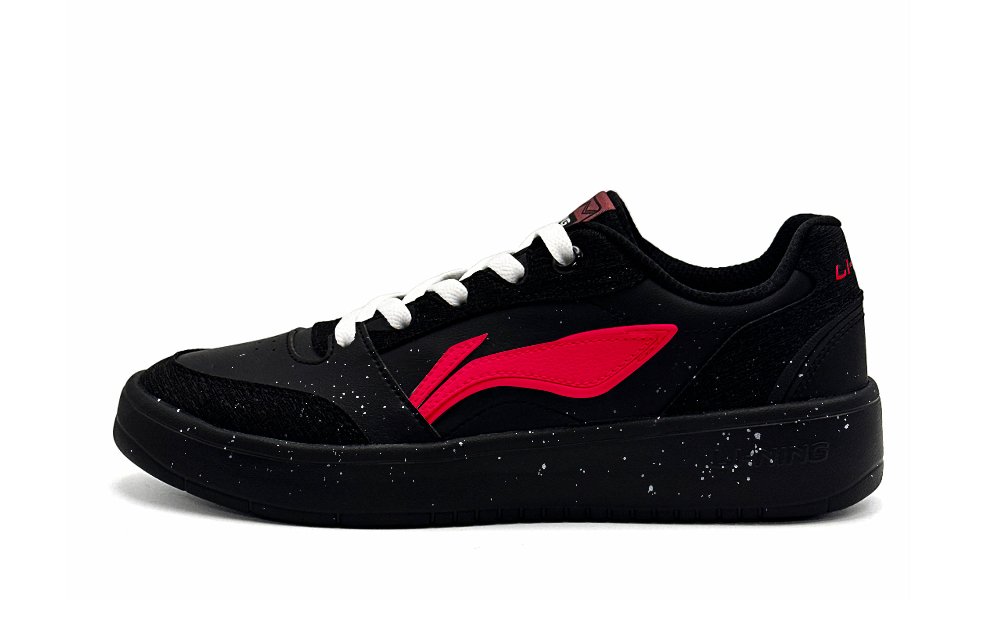 LiNing Yuanbao V3 Balance Quick Dry Support Low Top Skateboard Shoes Men's Black Red
