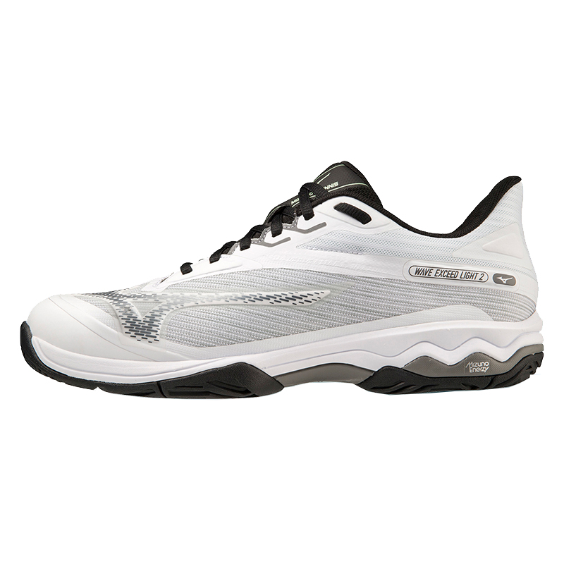 Mizuno Wave Exceed Light 2 Anti Slip Wear Resistant Low Top Tennis Shoes Unisex White