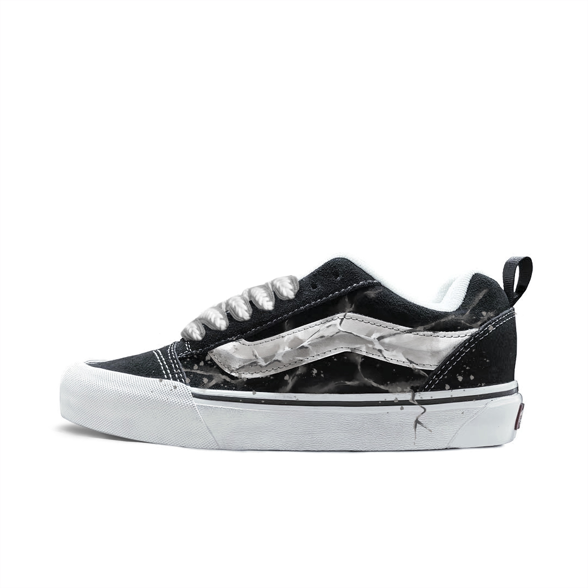 Vans Knu Skool Abrasion Resistant Low top Skateboard Shoes Unisex Gray