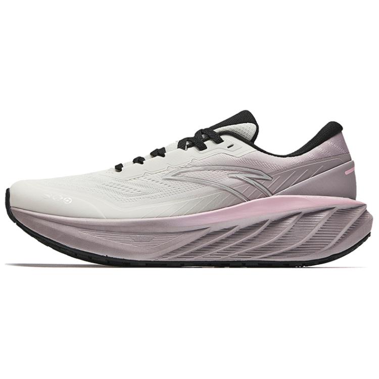 Anta Cloud Journey Anti-Slip Wear-Resistant Low-Top Casual Running Shoes Women's Ivory White Magic Mat Gray