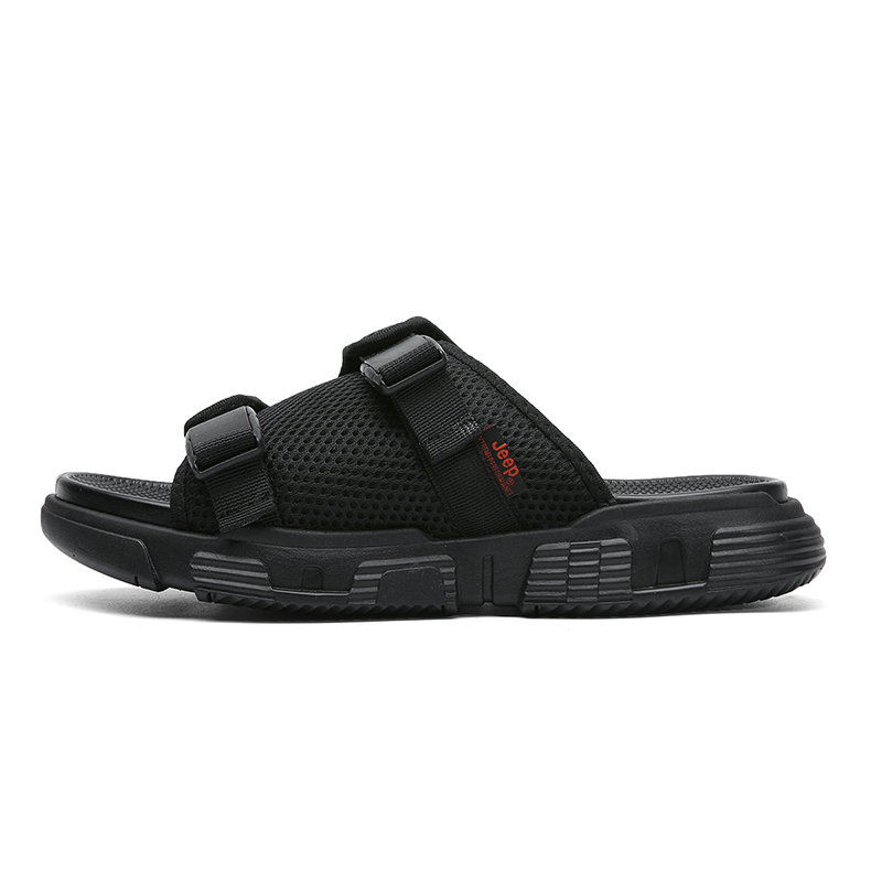 Jeep Slide Slippers Men Black