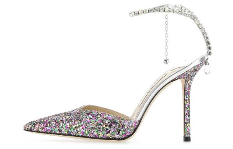 Jimmy Choo Saeda 100 Slim Heel High Heels Women's Fuchsia